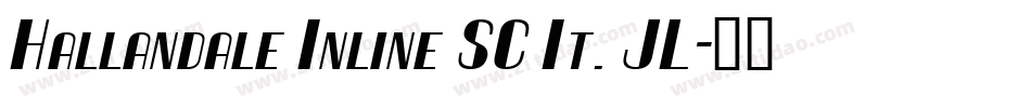 Hallandale Inline SC It. JL字体转换